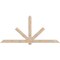 Ekena Millwork Kennewick Smooth Timber Gable Bracket, Douglas Fir, 108"W x 49"H x 3 1/2"D x 5 1/2"F, 11/12 Pitch GBW108X49X0406KEN00SDF - alternate 1